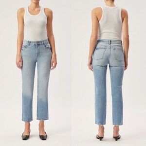 DL1961‎ Patti Straight High Rise Vintage Ankle Jeans Size 30 Light Blue Wash